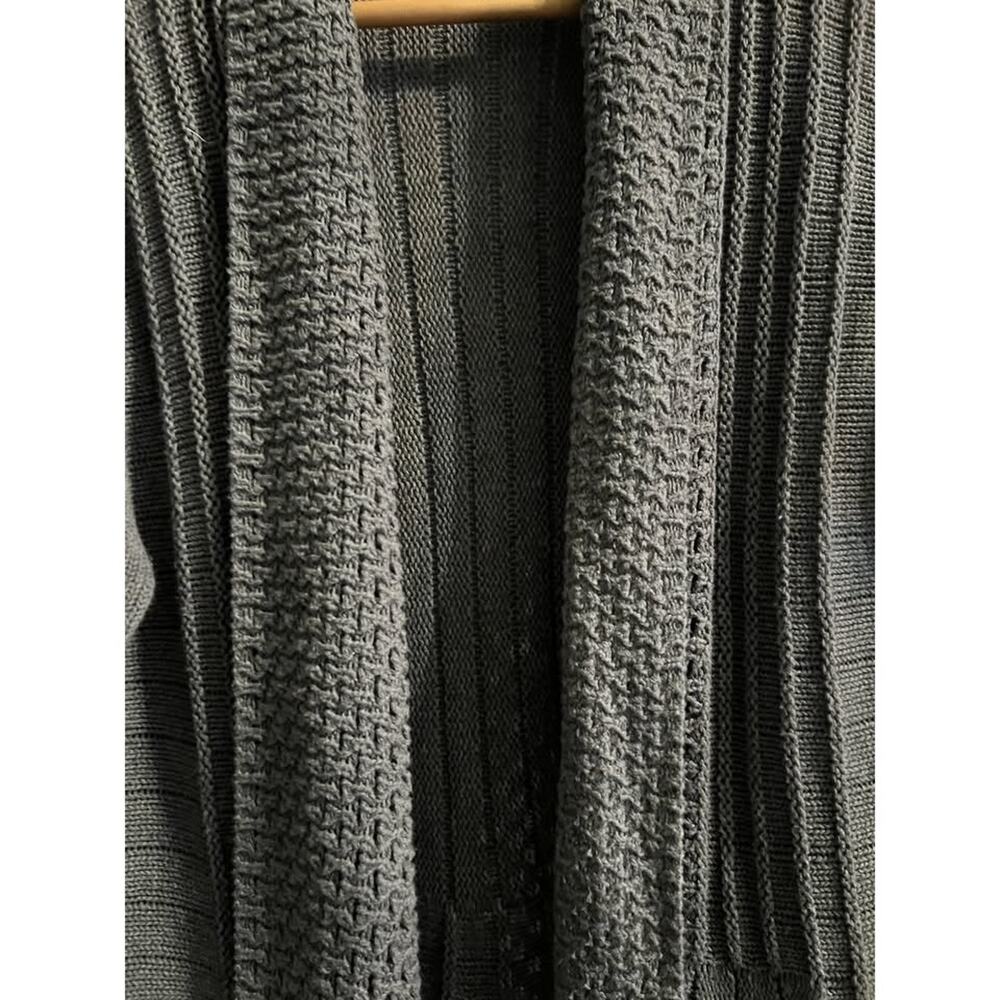 Bold Elements Large Open Front Cardigan Side Slit… - image 5